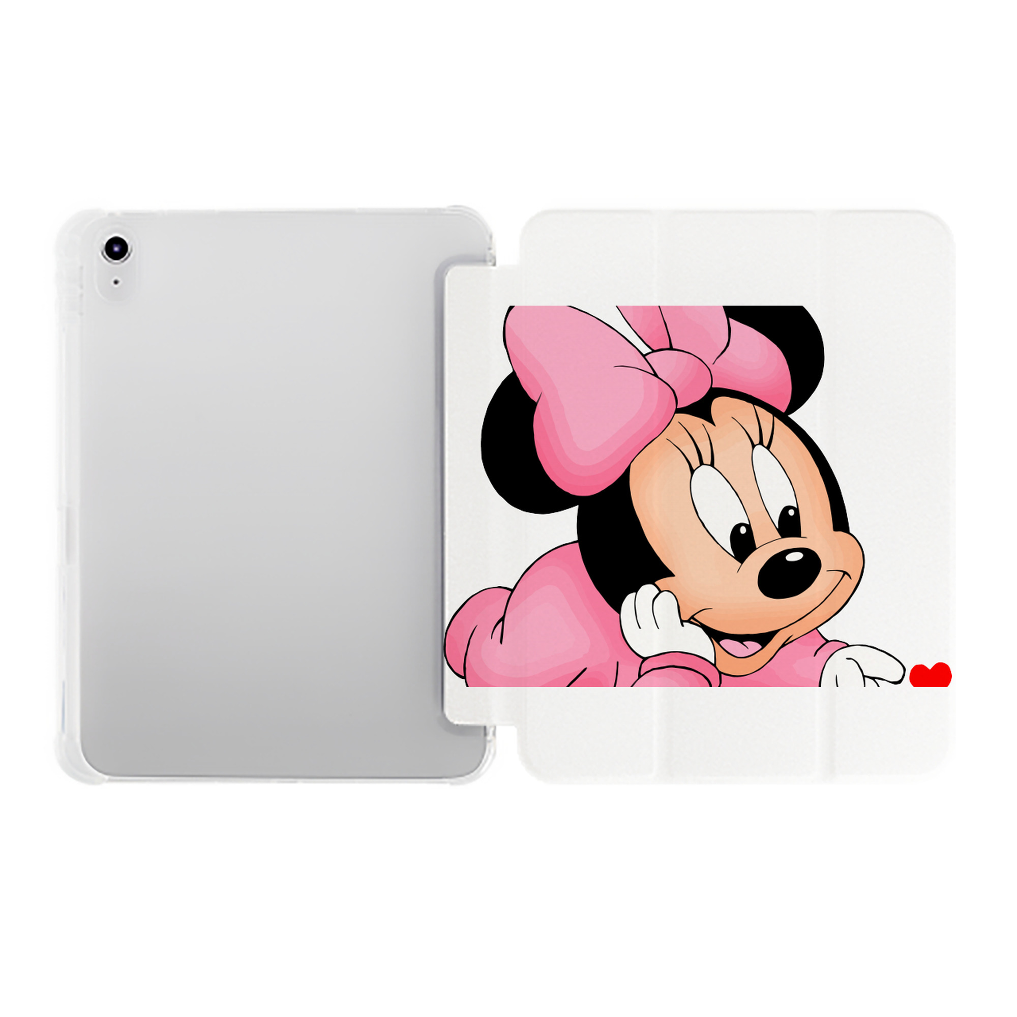 （画像用） ミッキーマウス Mickey Mouse IPad ケース ペン収納付き 三つ折りスタンド PUレザー×シリコン 対応機種9.5/10.5/10.9インチ